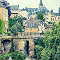 old city Luxembourg from above